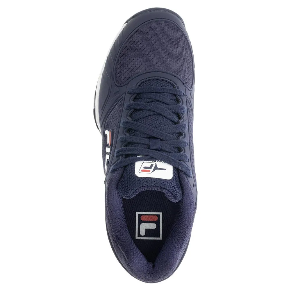 Men's Volley Zone Pickleball Shoes Fila Navy and Red