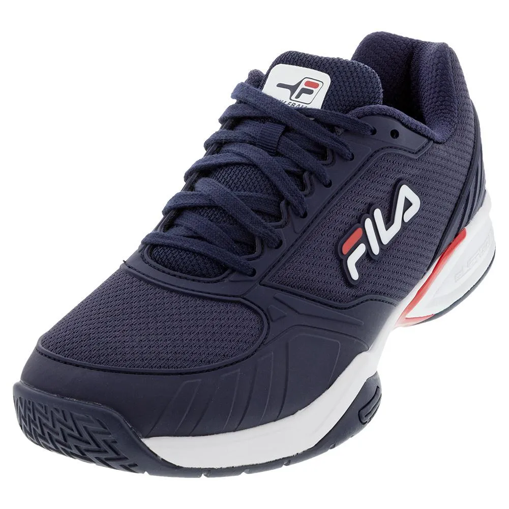 Men's Volley Zone Pickleball Shoes Fila Navy and Red