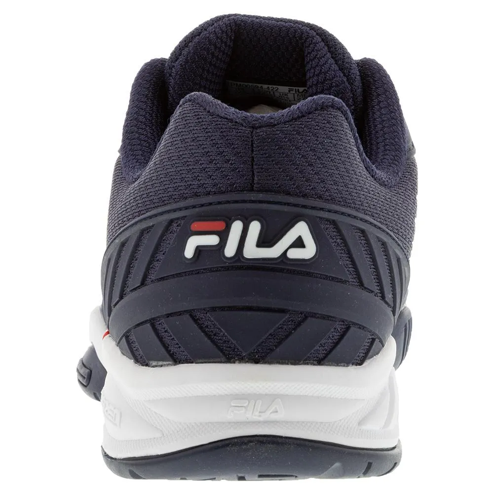 Men's Volley Zone Pickleball Shoes Fila Navy and Red