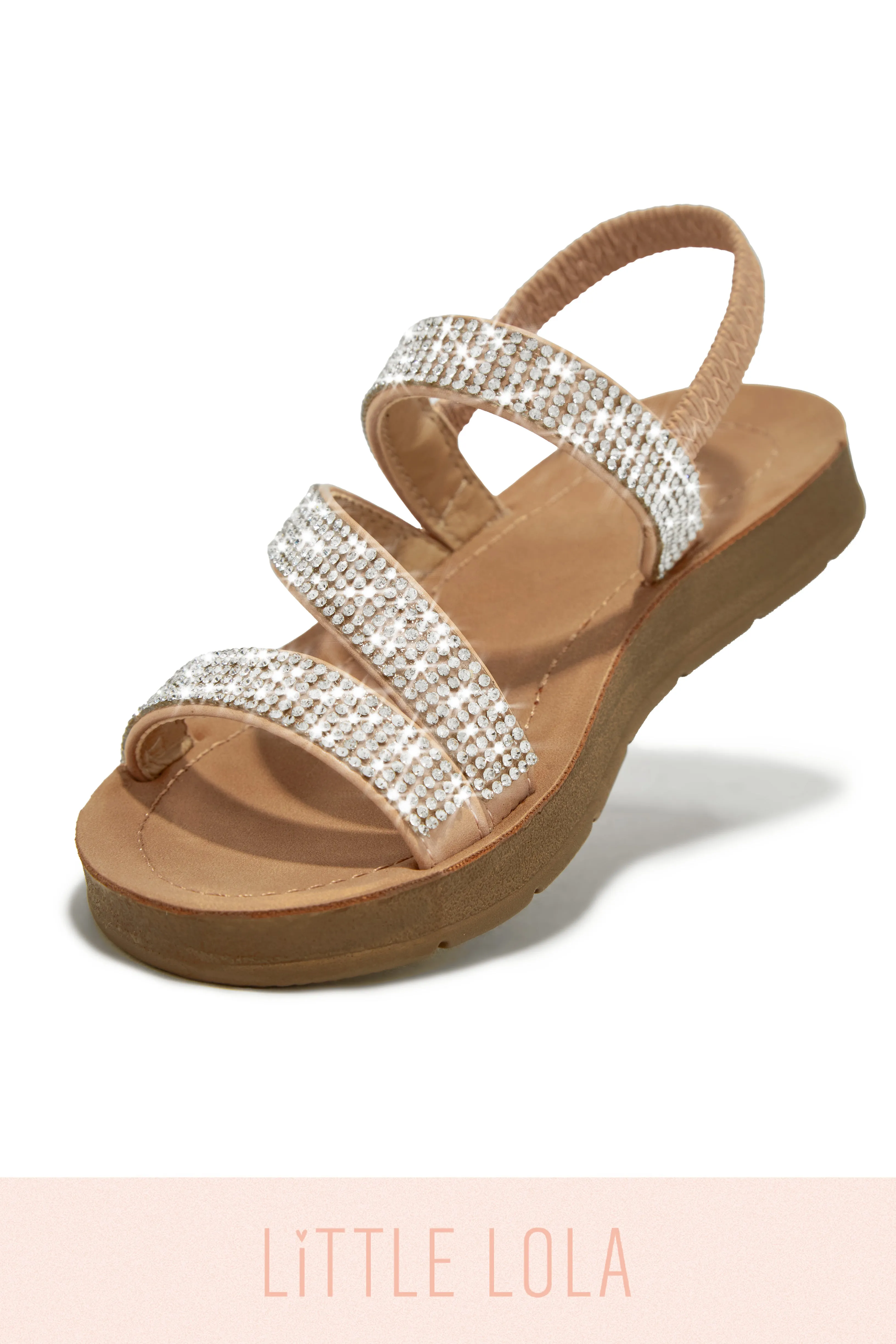 Mini Beach Day Kids Embellished Sandals - Natural