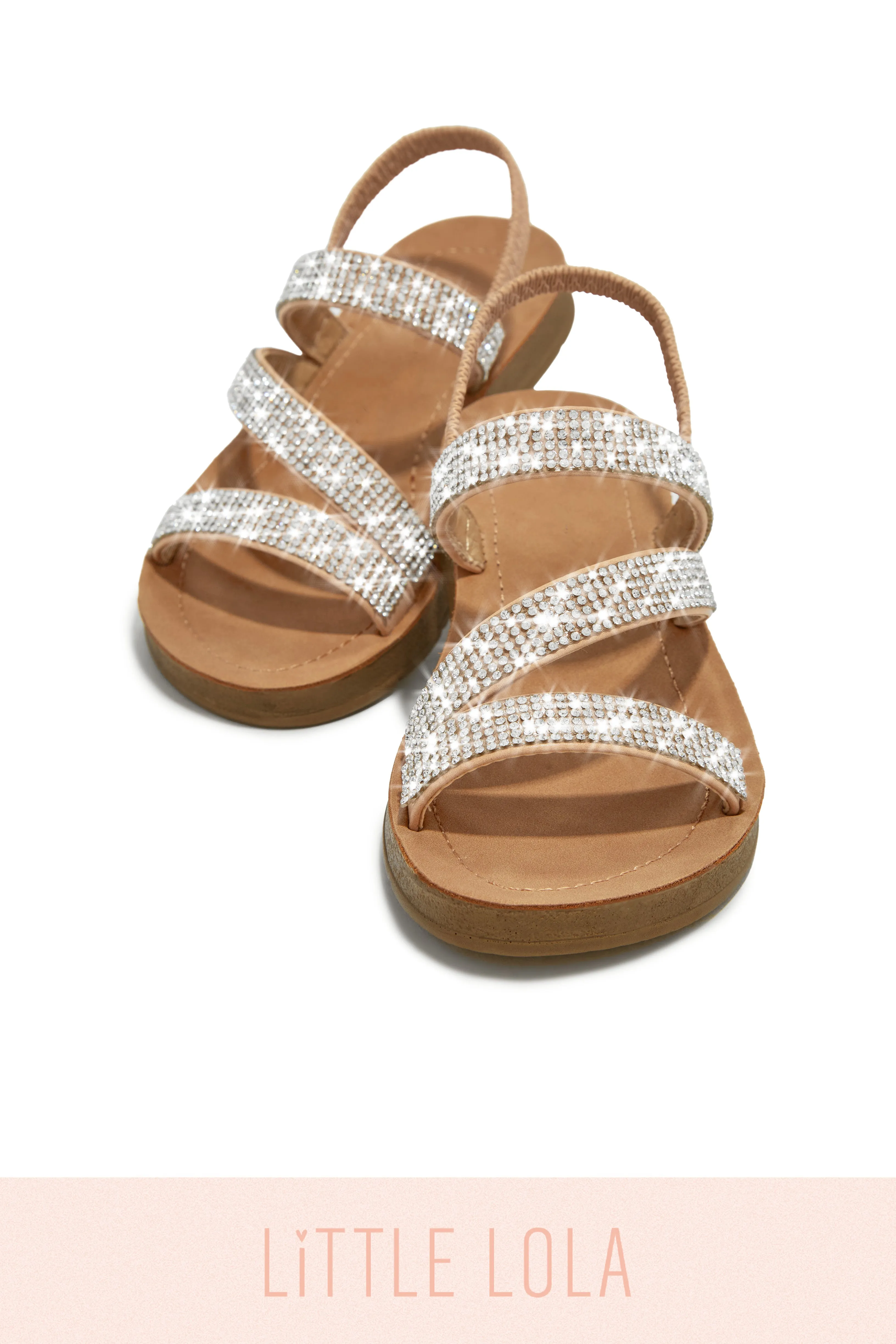 Mini Beach Day Kids Embellished Sandals - Natural