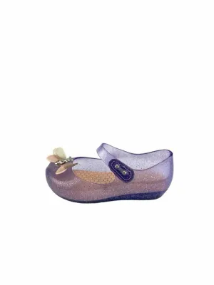 Mini Melissa Girls' Butterfly Mary Jane Jelly Shoe Purple Size 10 (approx age 5)