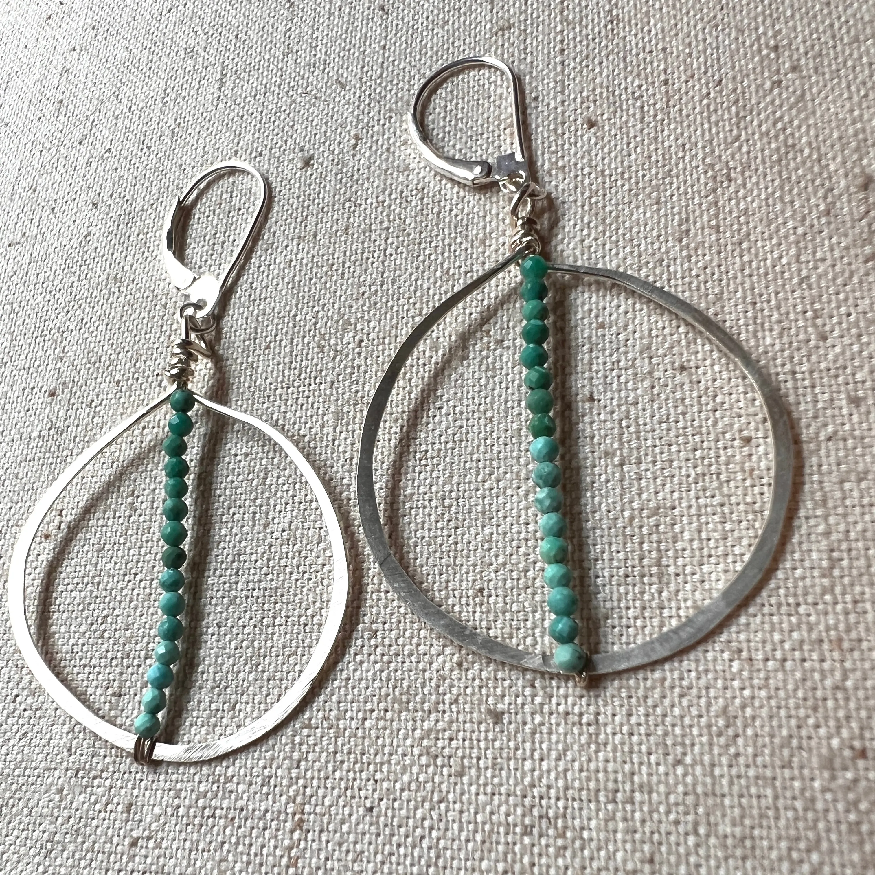 Mod Turquoise Hoops