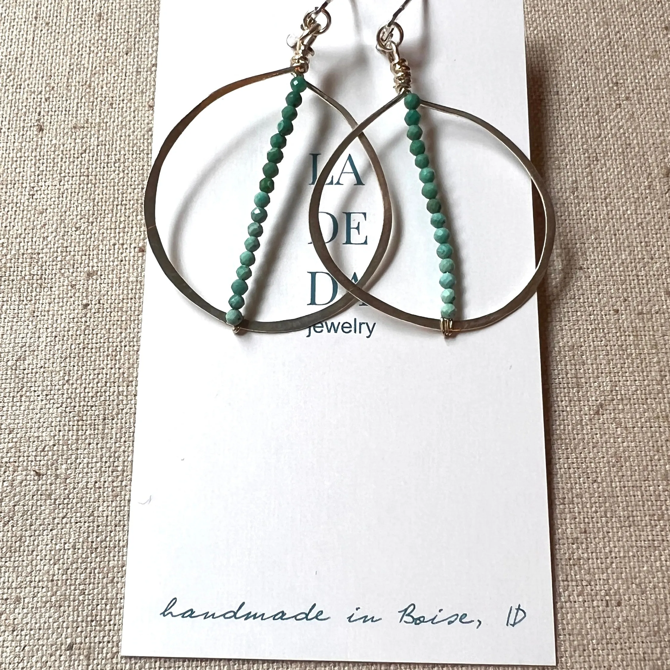 Mod Turquoise Hoops