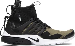 Nike Acronym x Air Presto Mid 'Olive' Sneakers, Green