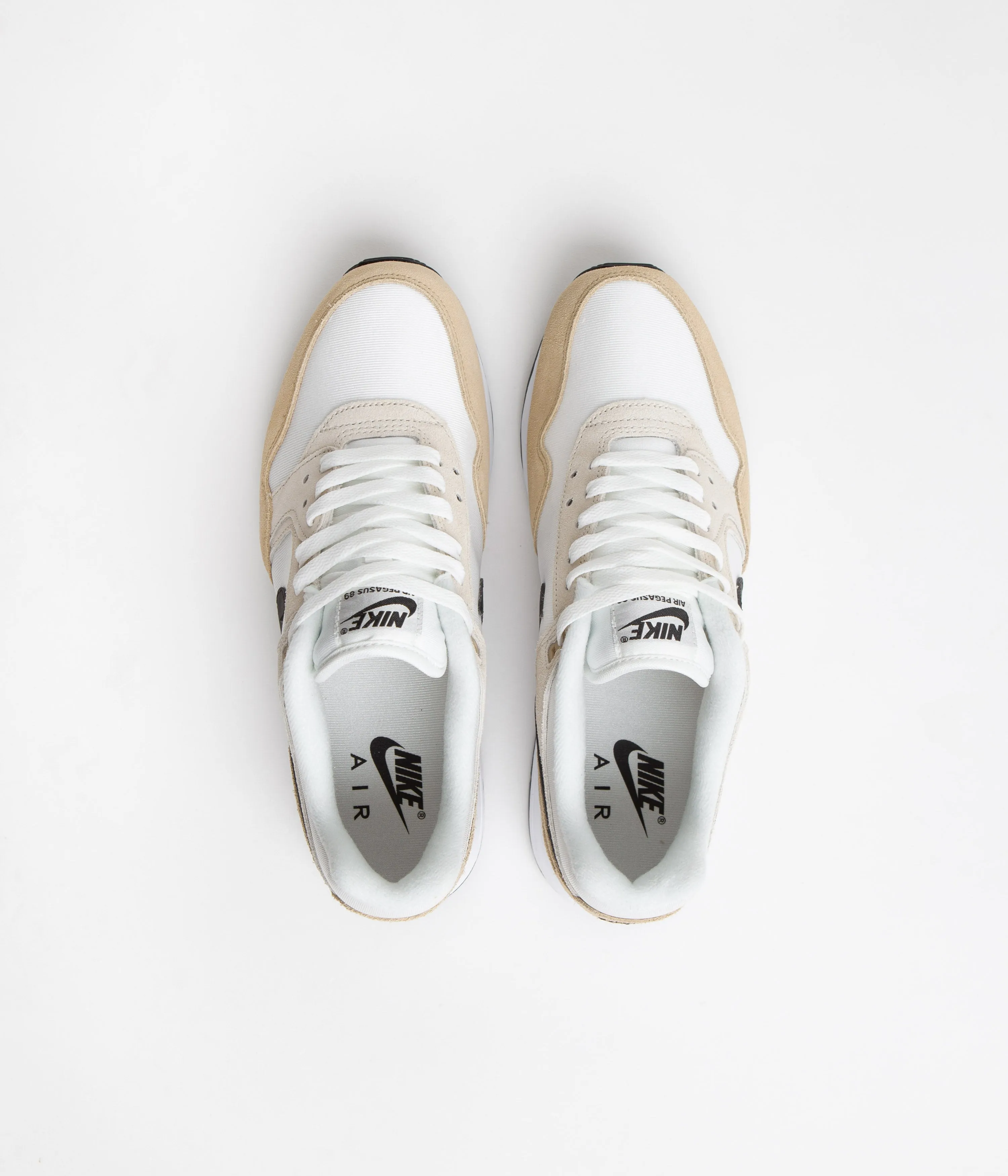 Nike Air Pegasus 89 Shoes - Summit White / Black - Hemp - Light Orewood Brown