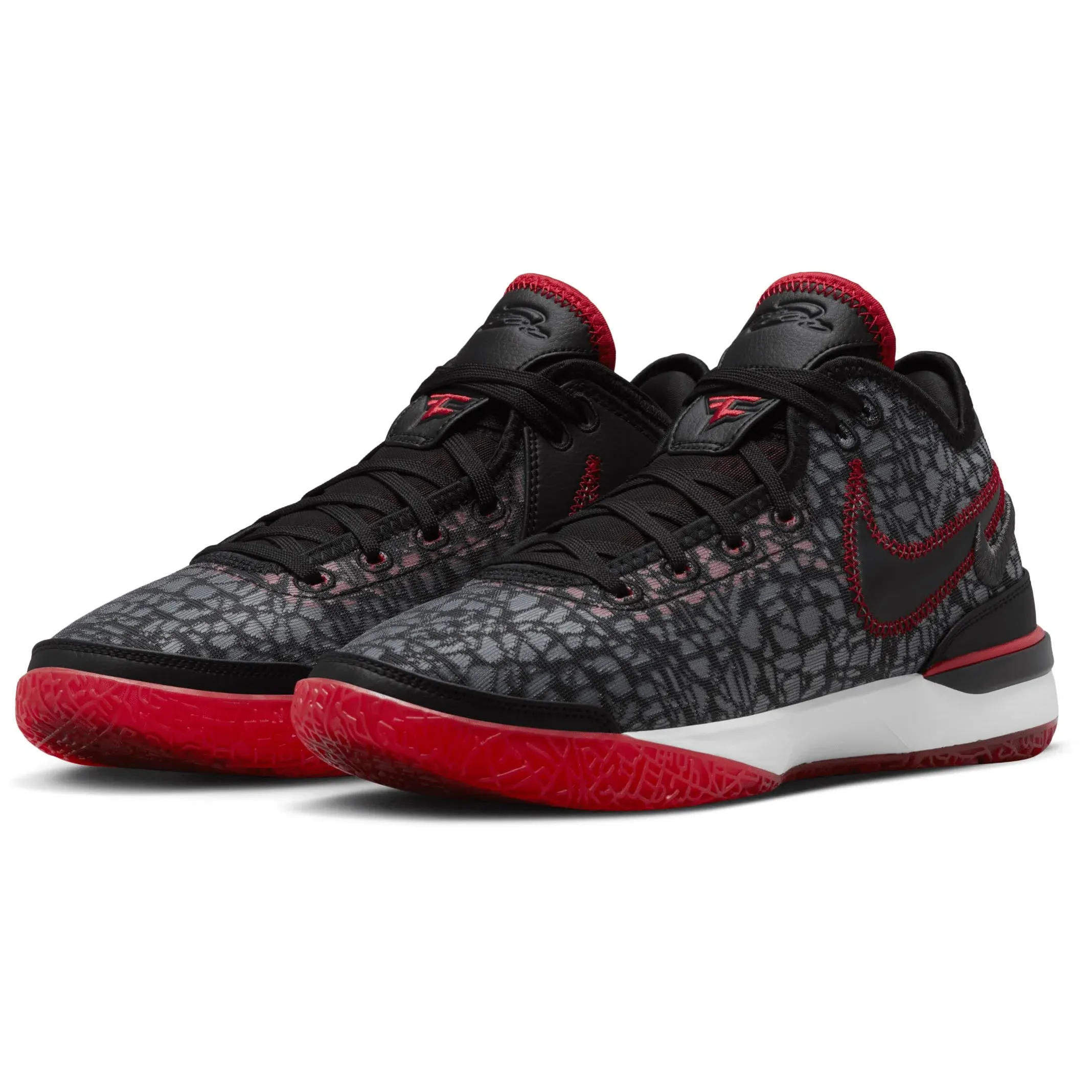 Nike Men's Zoom LeBron NXXT Gen Shoes - Black / White / University red