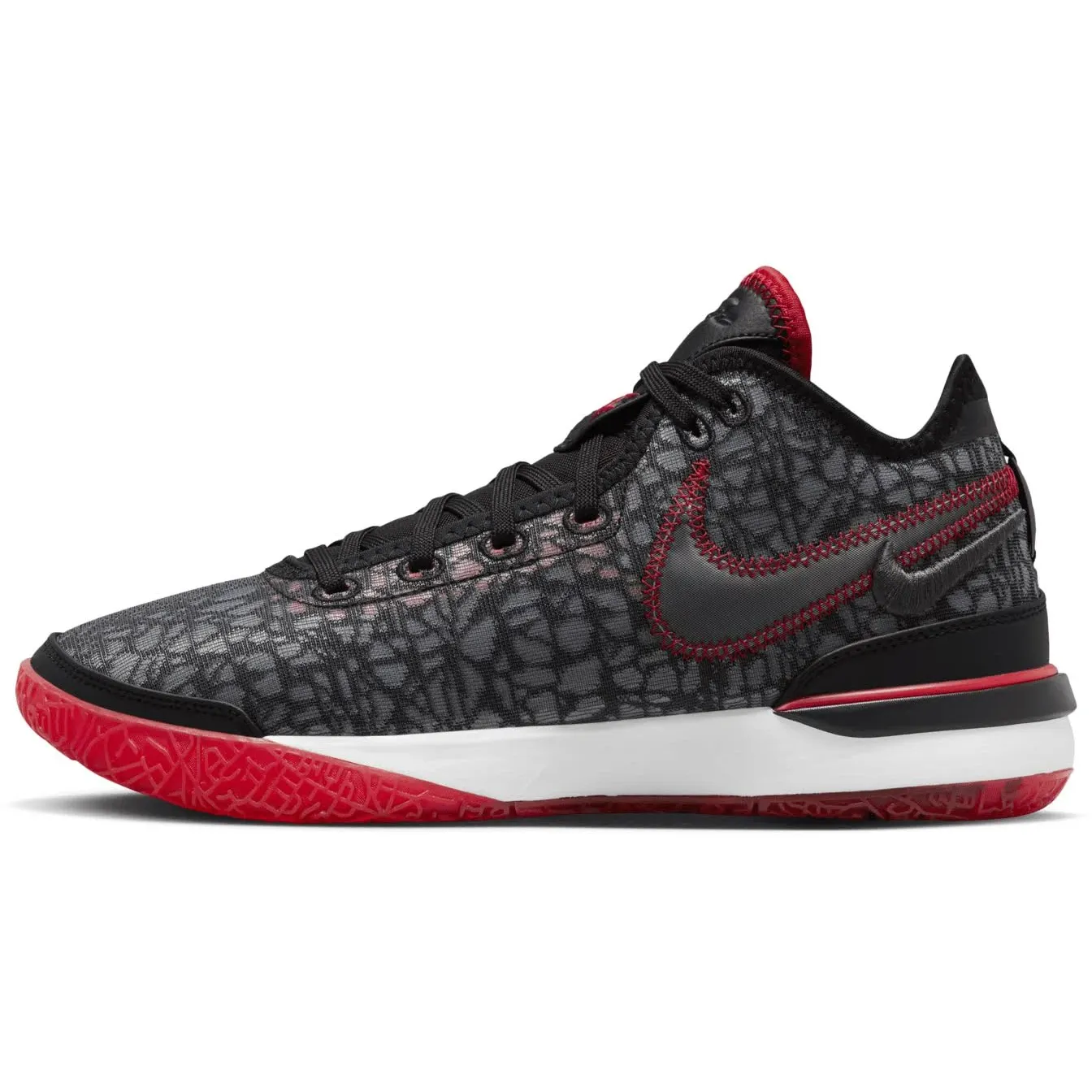 Nike Men's Zoom LeBron NXXT Gen Shoes - Black / White / University red