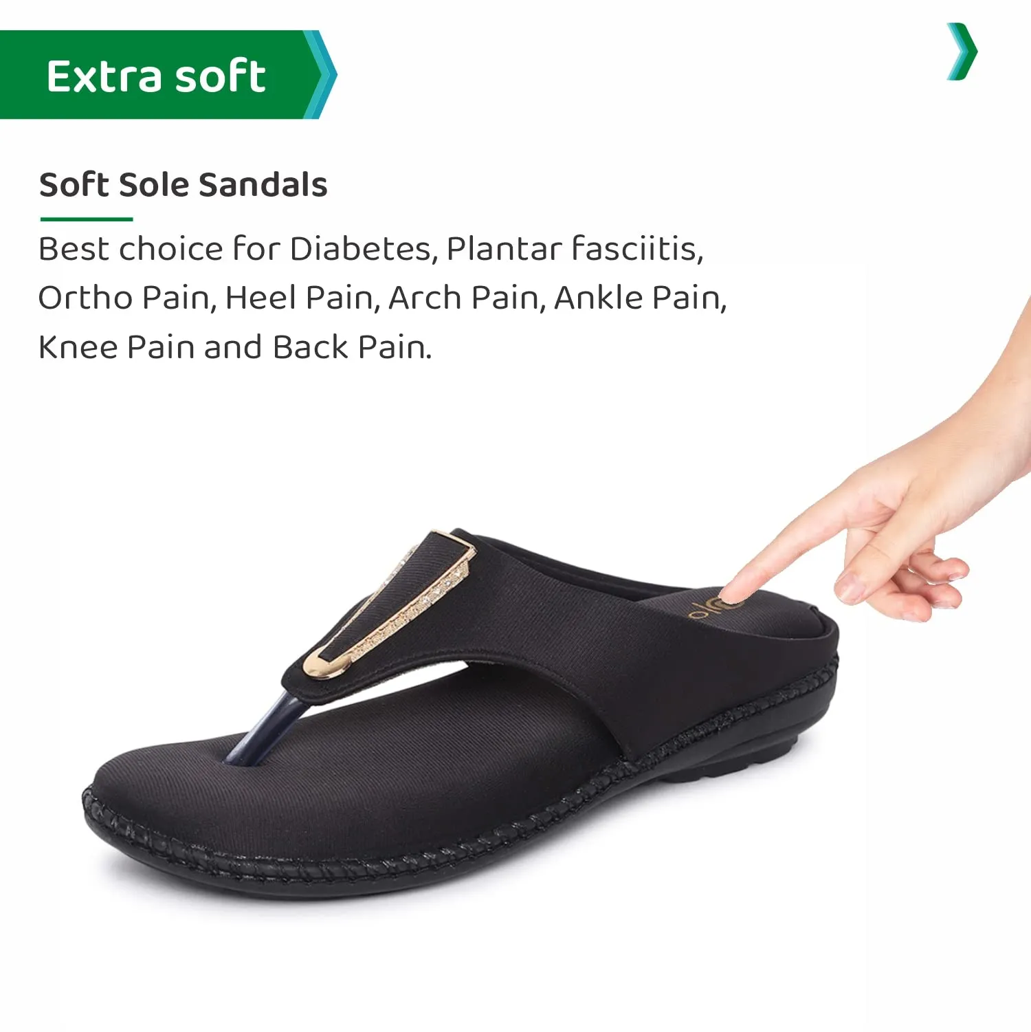 ORTHO JOY Fancy doctor slippers | Stylish chappal for women | Comfortable flat sandals for women stylish