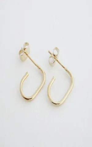 Paulette Oblong Hoops