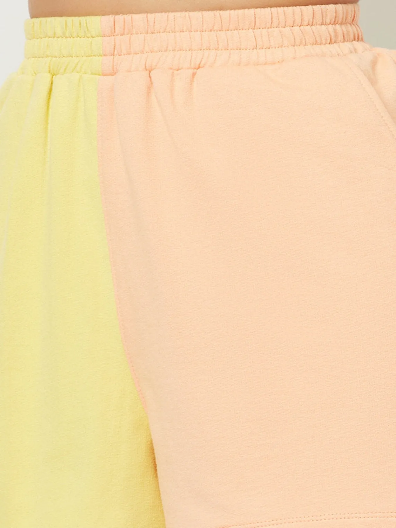 Peach And Yellow Co-ord Set