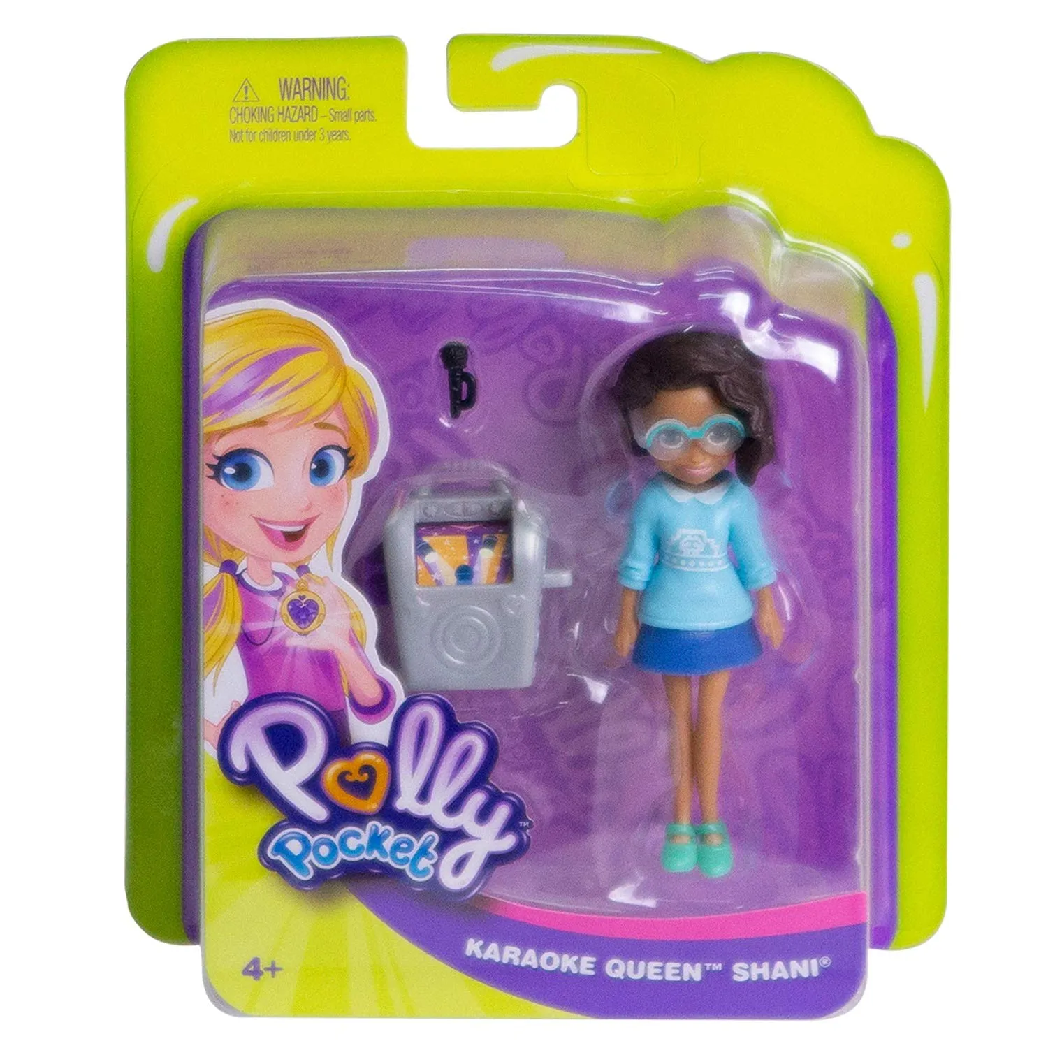 Polly Pocket Active Pose Karaoke Music Kween Shani Pose Doll with Stereo