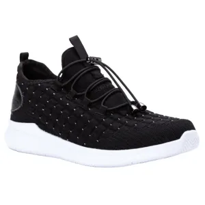 Propet Travelbound Black Metallic Sneaker (Women's)