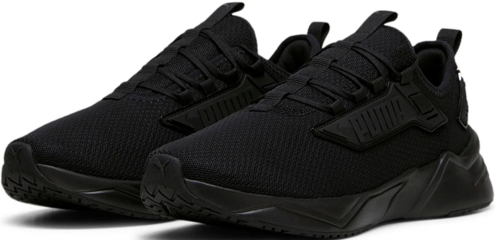 PUMA MEN'S RETALIATE 3 TRIPLE BLACK RUNNING SHOES