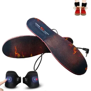 Rechargeable Adjustable Electric Insoles， Foot Warmers for Men Women Warm Feet