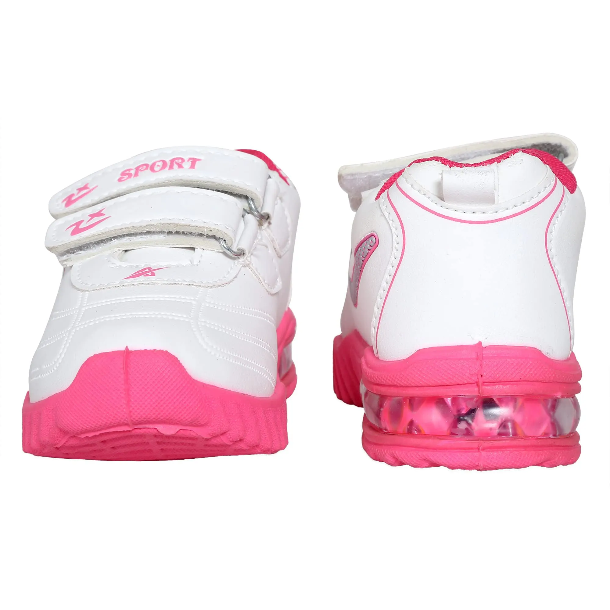 Redburg Pink Kids LED Light Up Shoes, LED Sneakers, Outdoor, Sports, Running Shoes