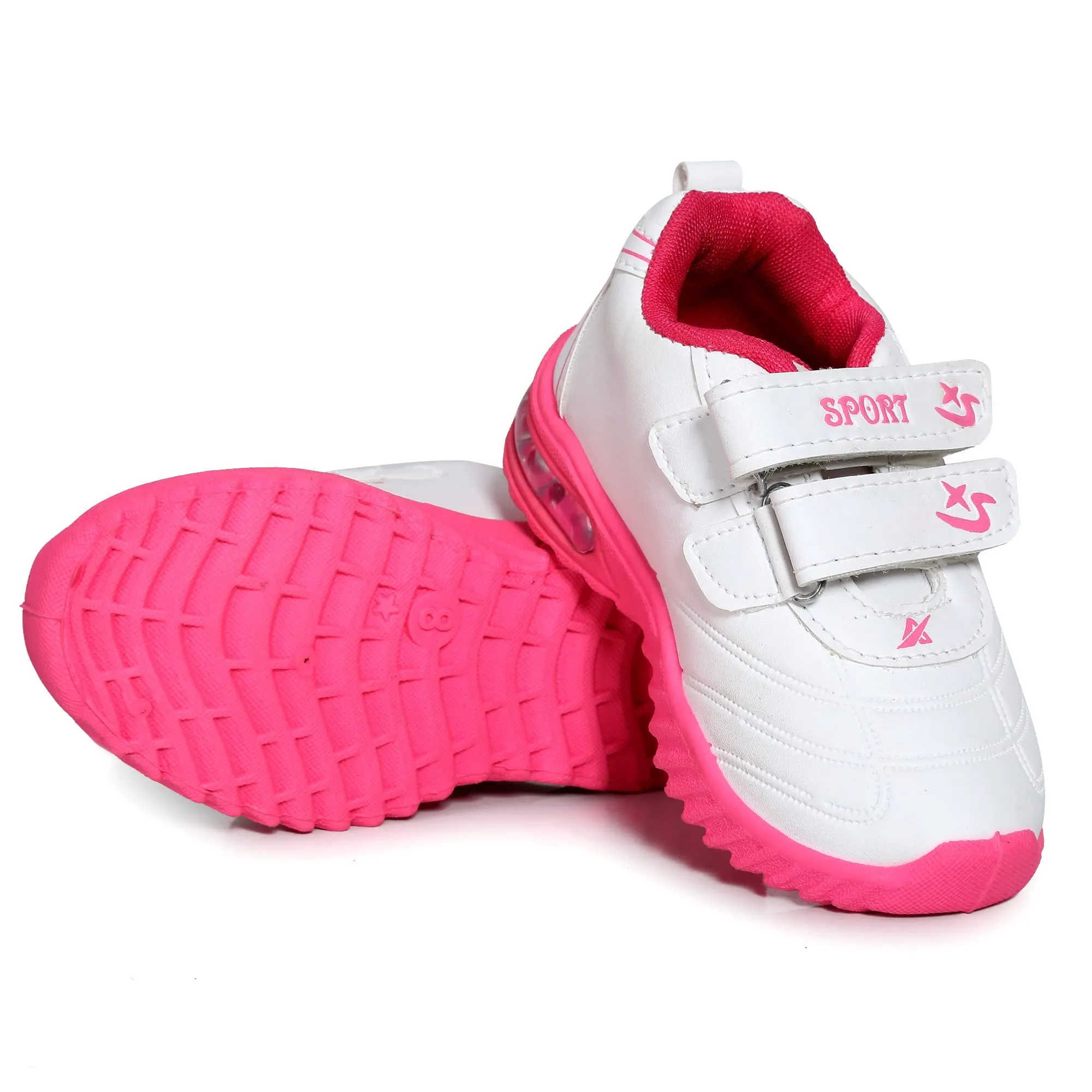 Redburg Pink Kids LED Light Up Shoes, LED Sneakers, Outdoor, Sports, Running Shoes