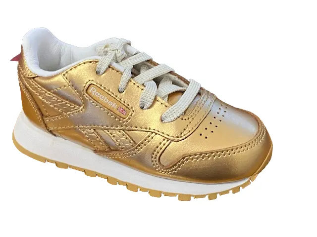 Reebok sneakers da bambina Classic Leather Metallic BS7458 gold