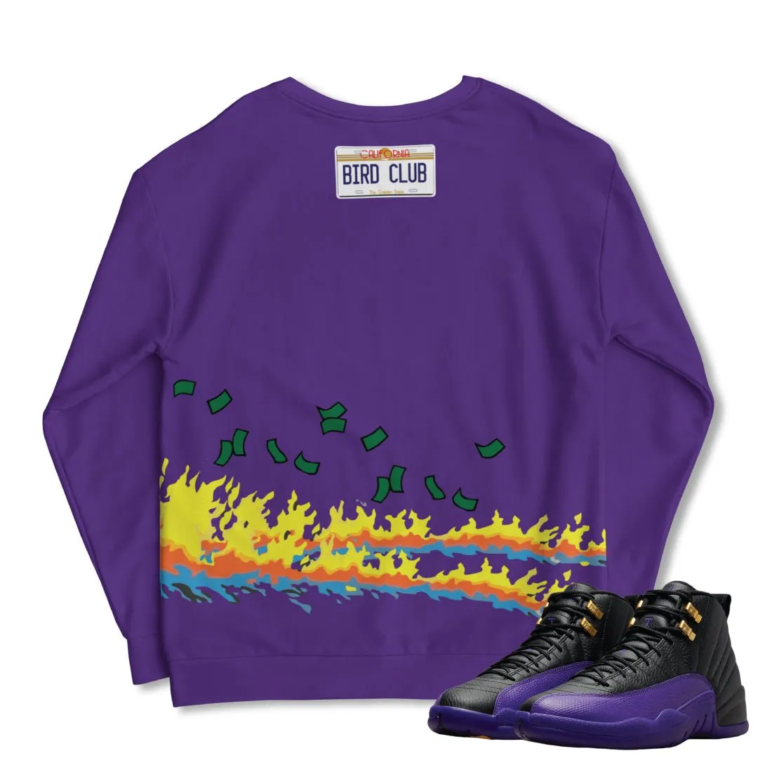 RETRO 12 FIELD PURPLE "Back to the Money" Sweatshirt