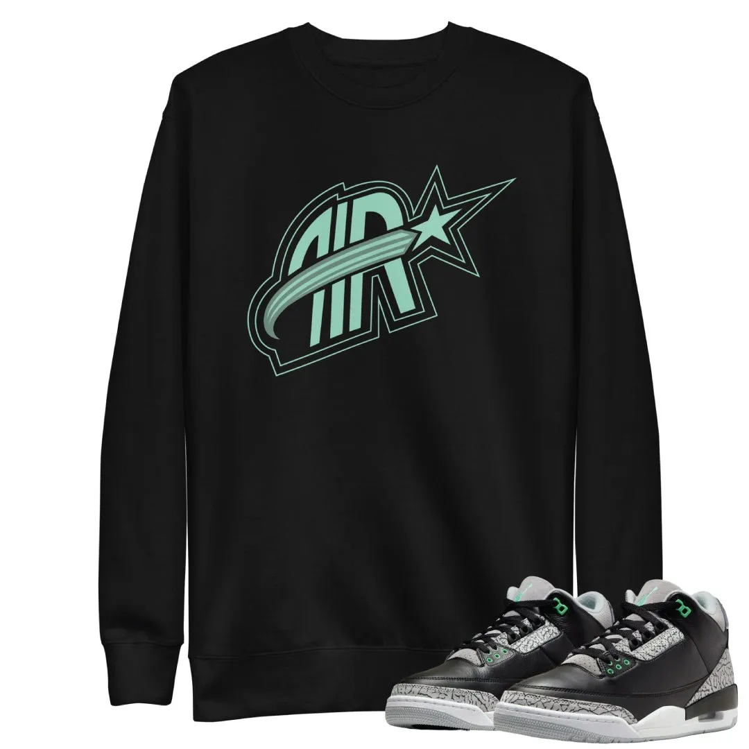 Retro 3 Green Glow AIR Sweater