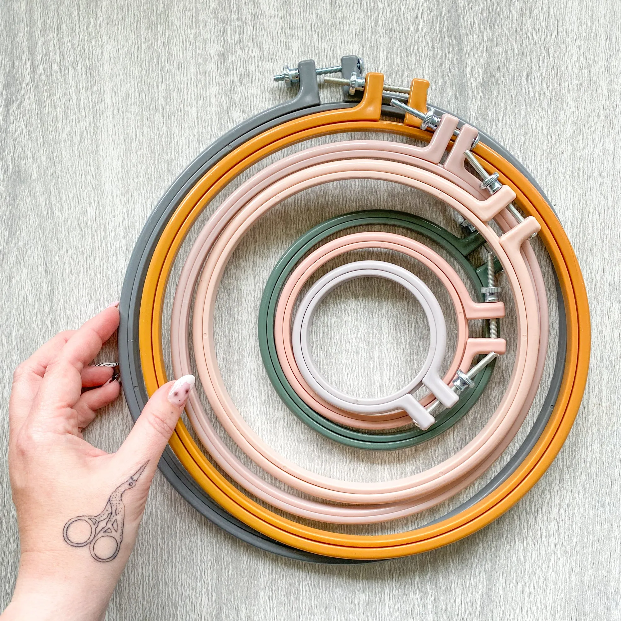 Rico Plastic Embroidery Hoops