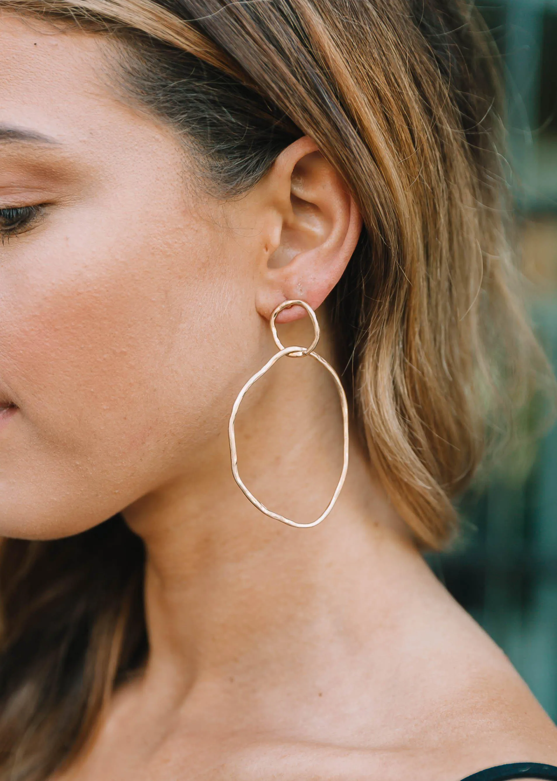 Ritzy Abstract Hoops - Gold