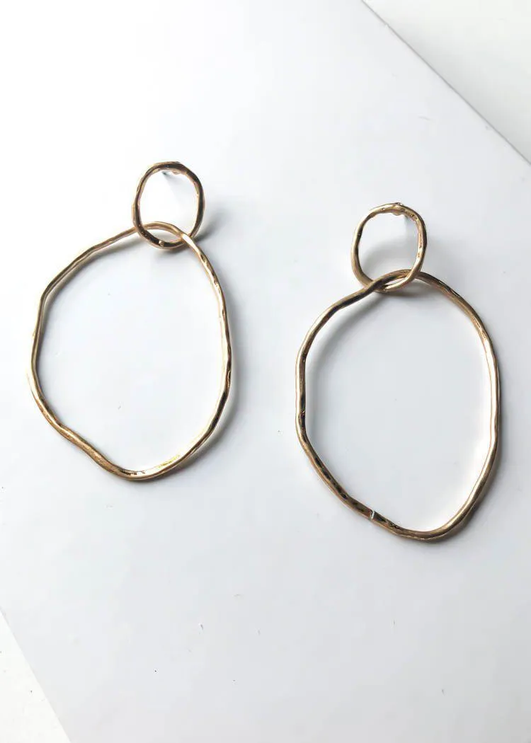 Ritzy Abstract Hoops - Gold