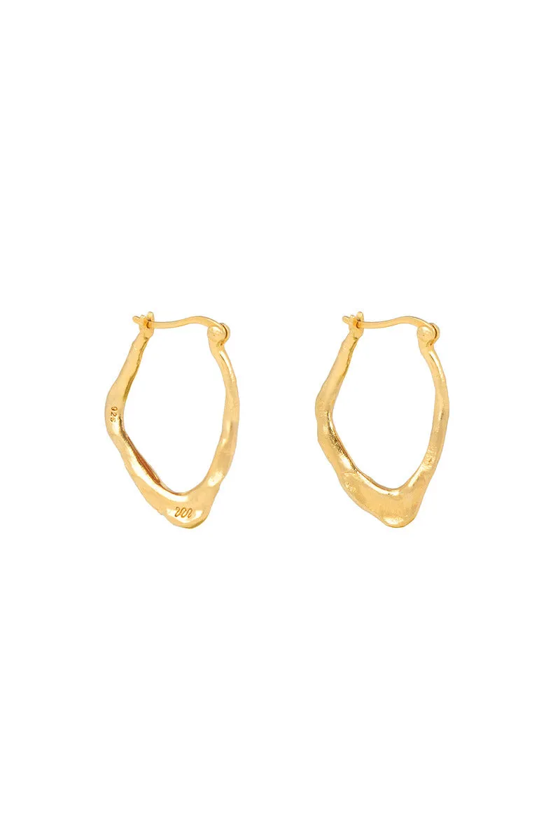 RUSTIC LANE SMALL HOOPS - GOLD