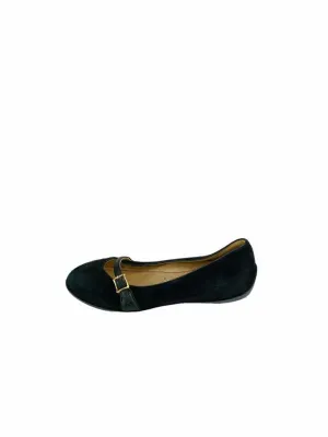 Salvatore Ferragamo, Girls' Audrey Mini Flat, Black, Size 29 IT (11.5 US)