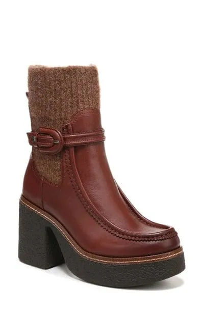 SAM EDELMAN - Leather Australian Wool Mid-Calf Boots