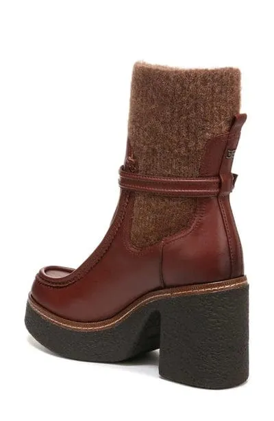 SAM EDELMAN - Leather Australian Wool Mid-Calf Boots