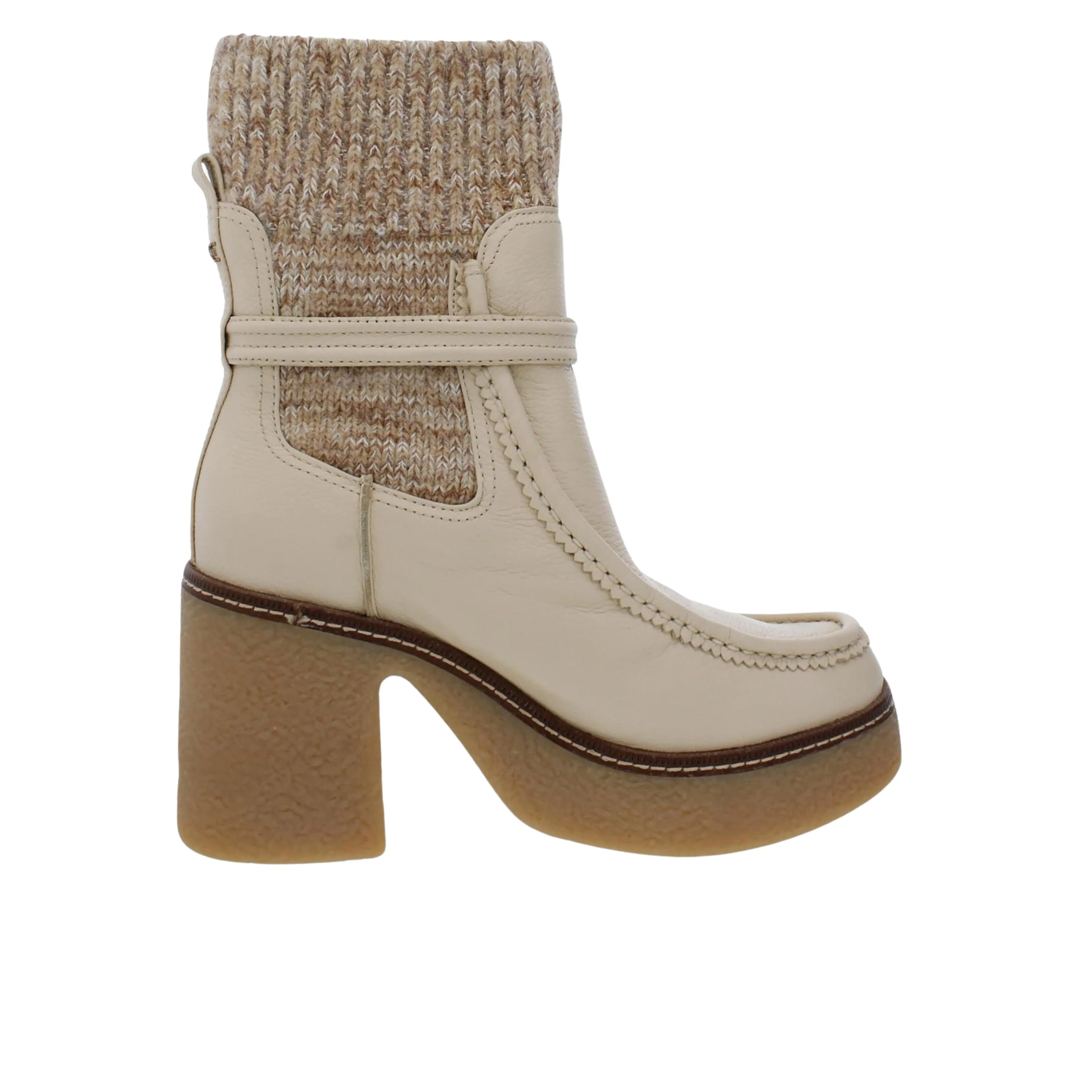 SAM EDELMAN - Leather Australian Wool Mid-Calf Boots