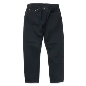 SANCA / Black denim tapered 5P trousers