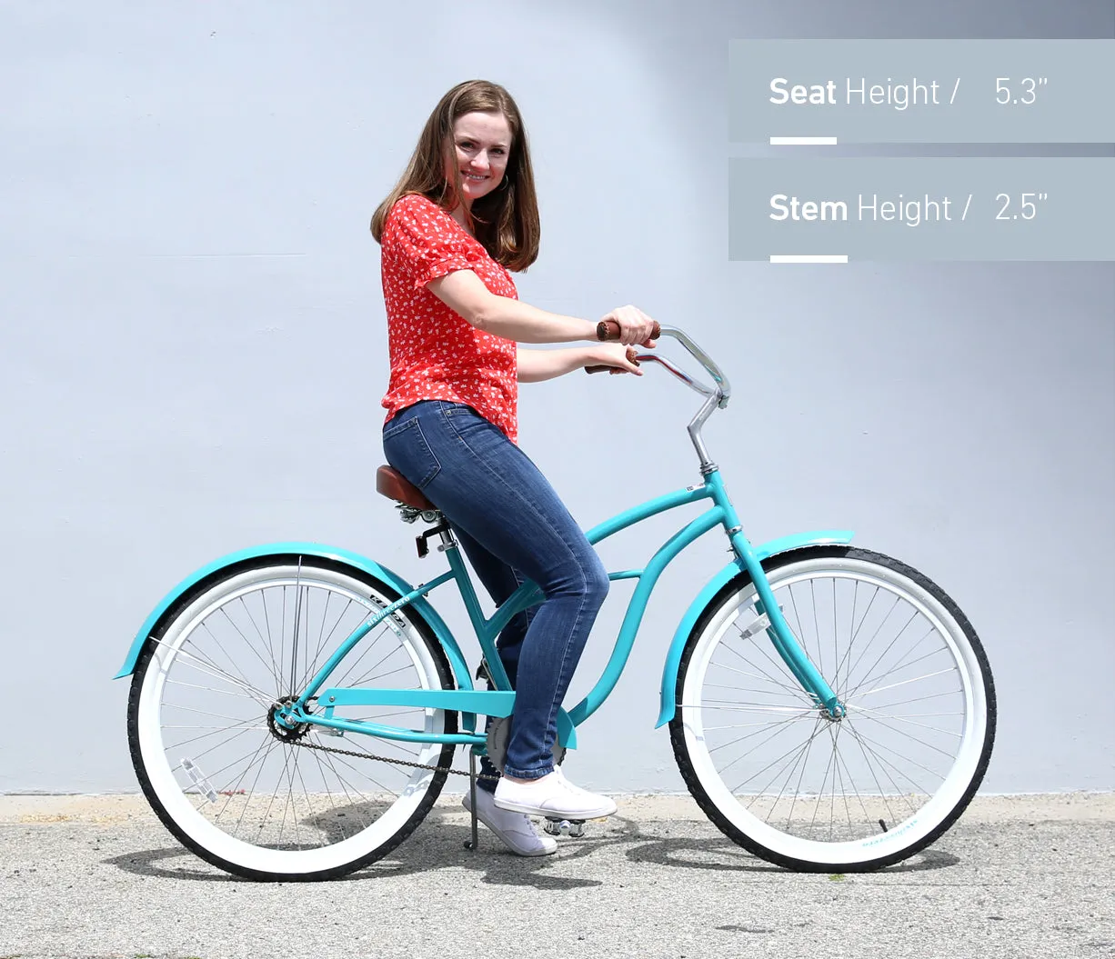 sixthreezero Classic Edition 7 Speed Women's Beach Cruiser Bicycle