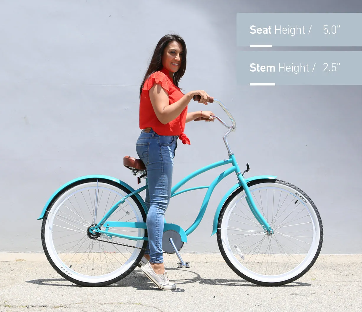 sixthreezero Classic Edition 7 Speed Women's Beach Cruiser Bicycle