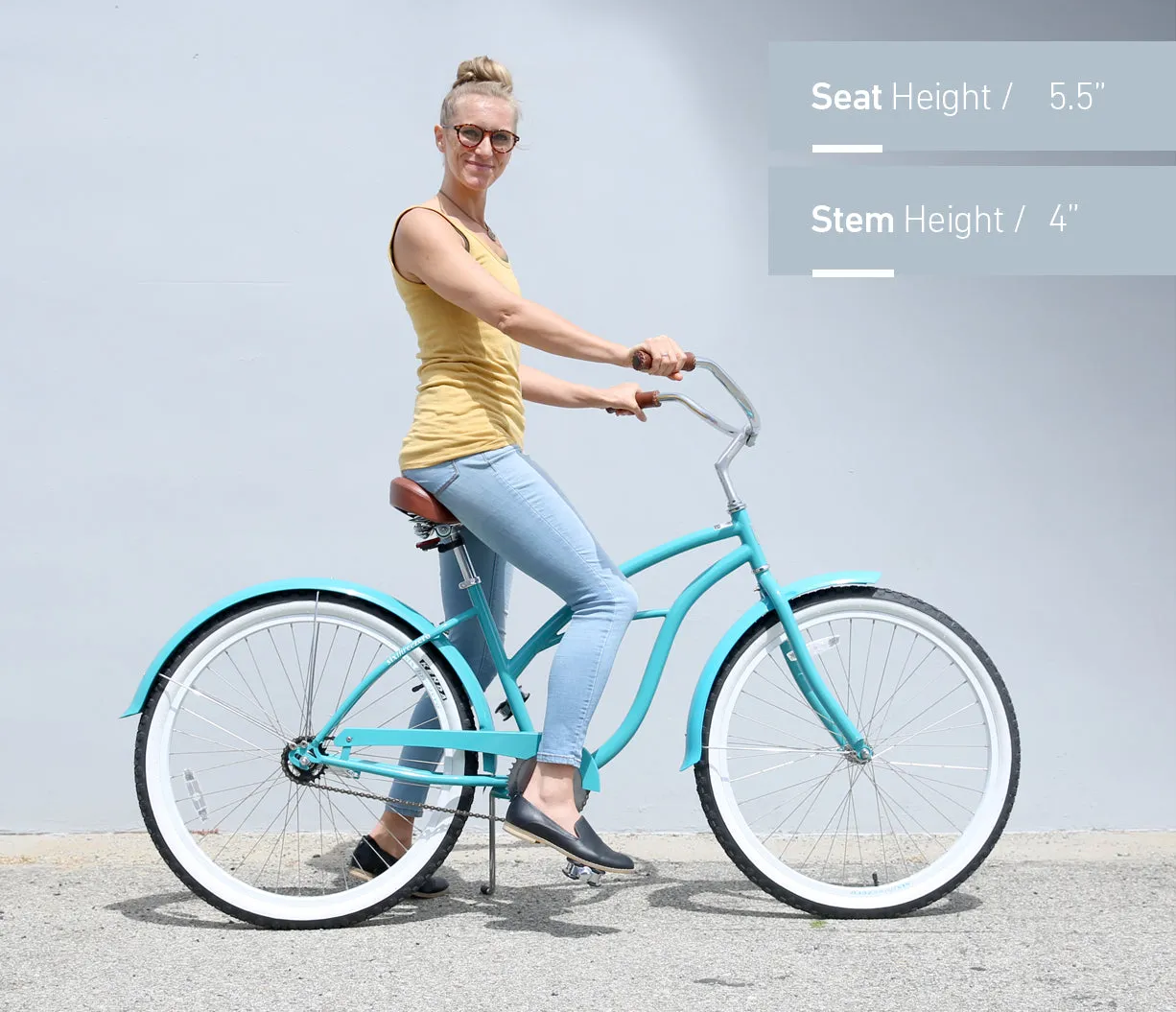 sixthreezero Teal Women's 26" 7 Speed Beach Cruiser Bicycle