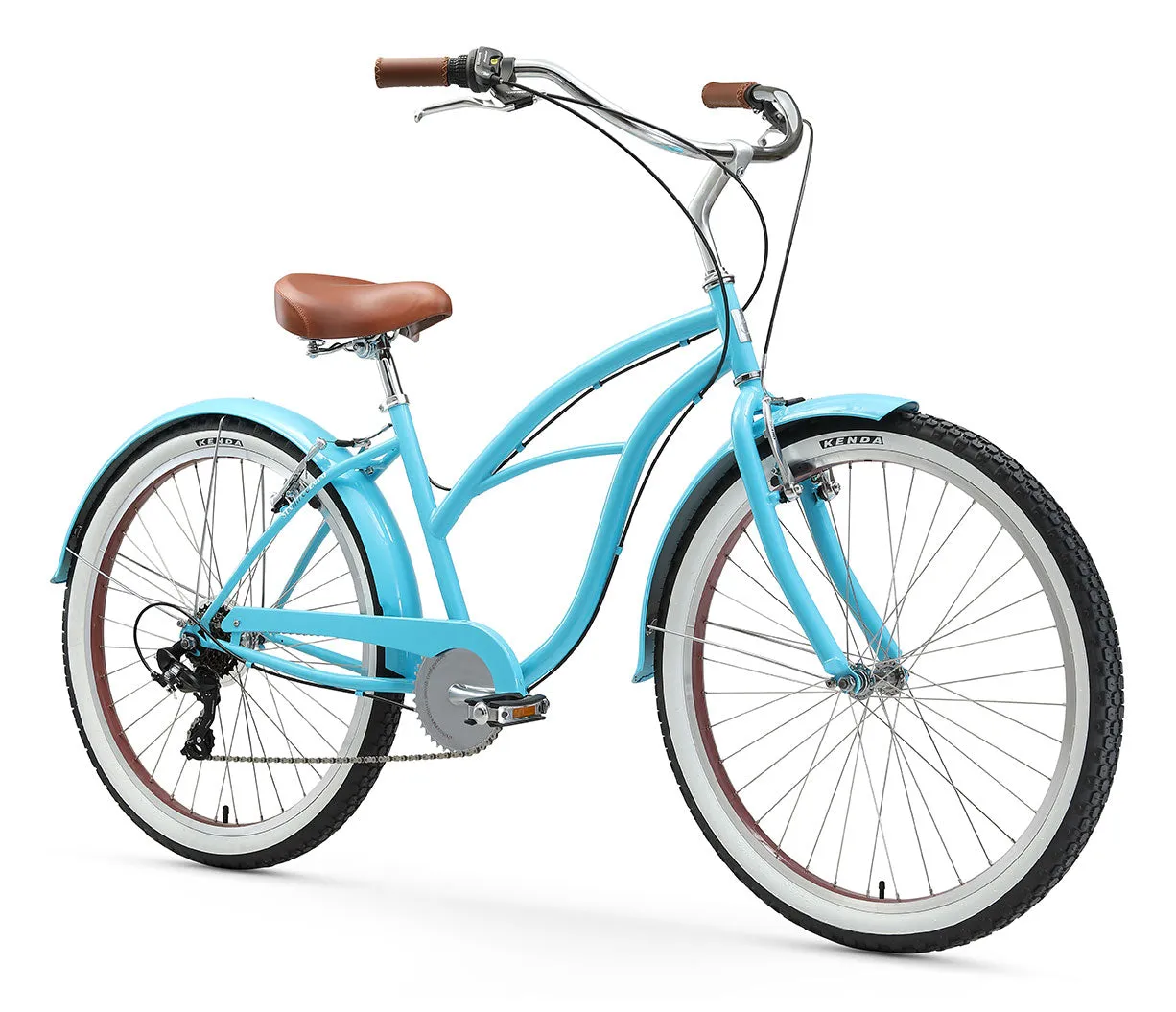 sixthreezero Teal Women's 26" 7 Speed Beach Cruiser Bicycle