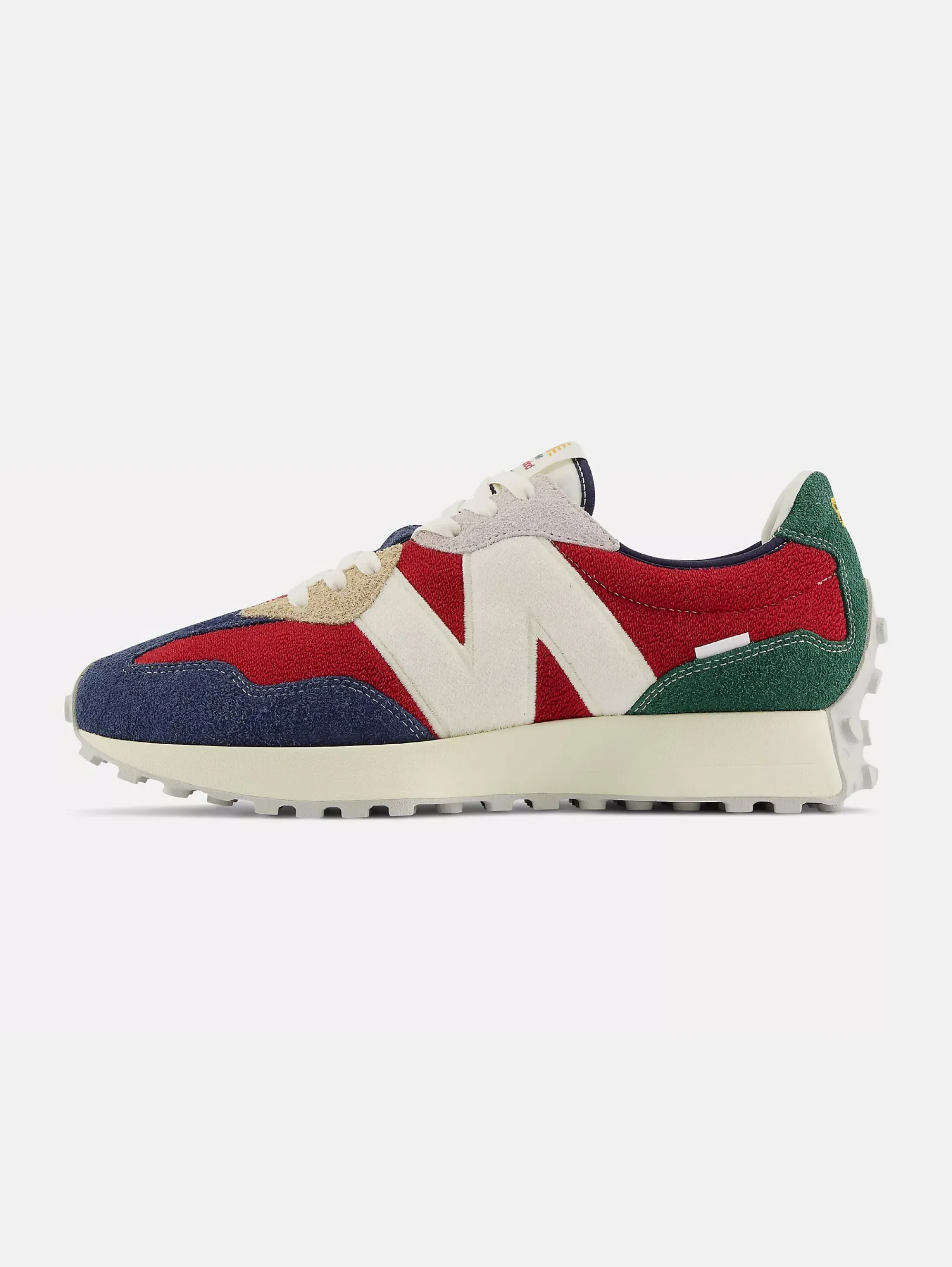 Sneakers in Pelle 327 Rosso/Blu/Verde