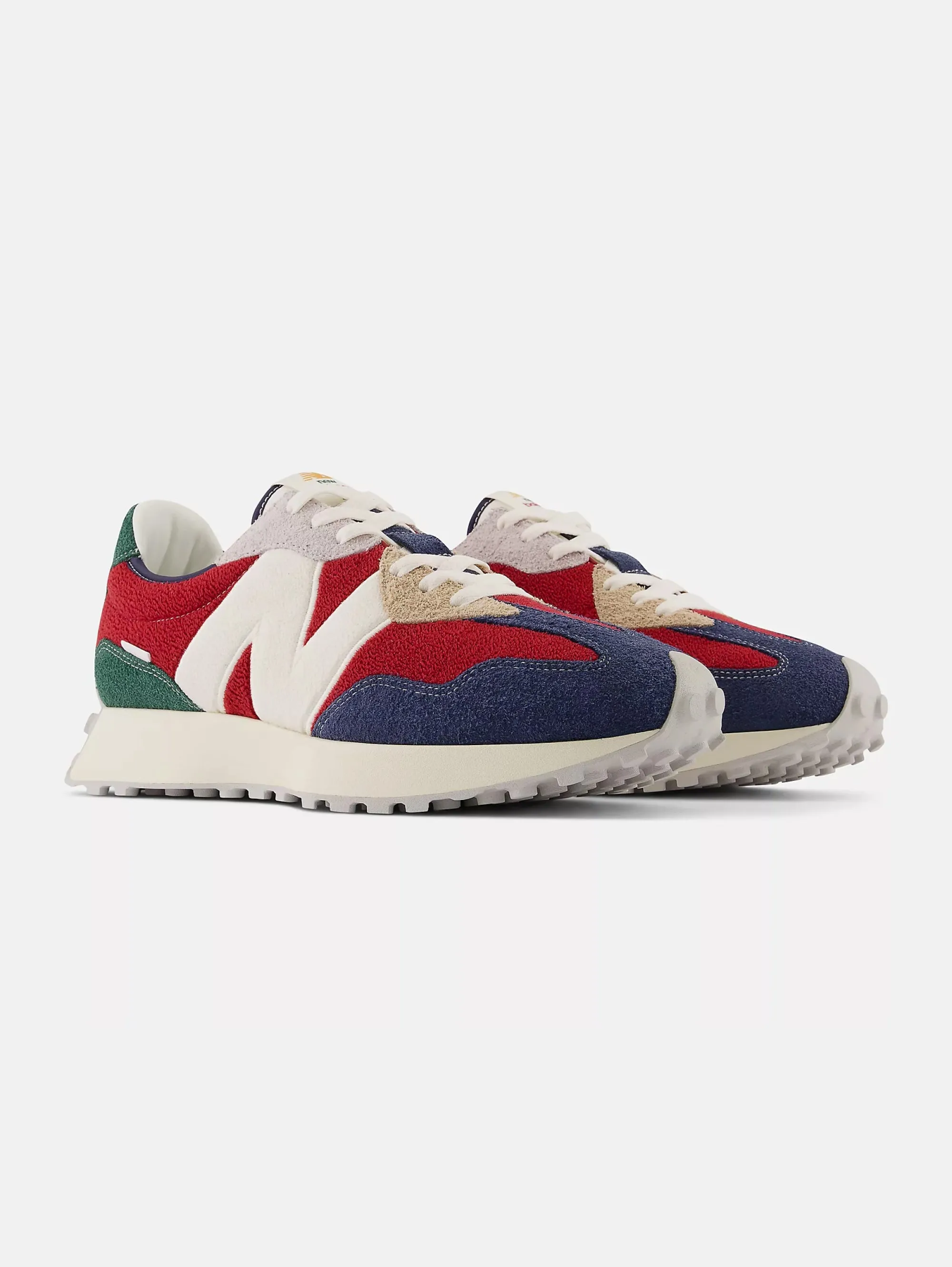 Sneakers in Pelle 327 Rosso/Blu/Verde