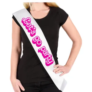 SonaGear Custom Lets Go Party Sash and President Sash. Perfect for Celebrations and Events