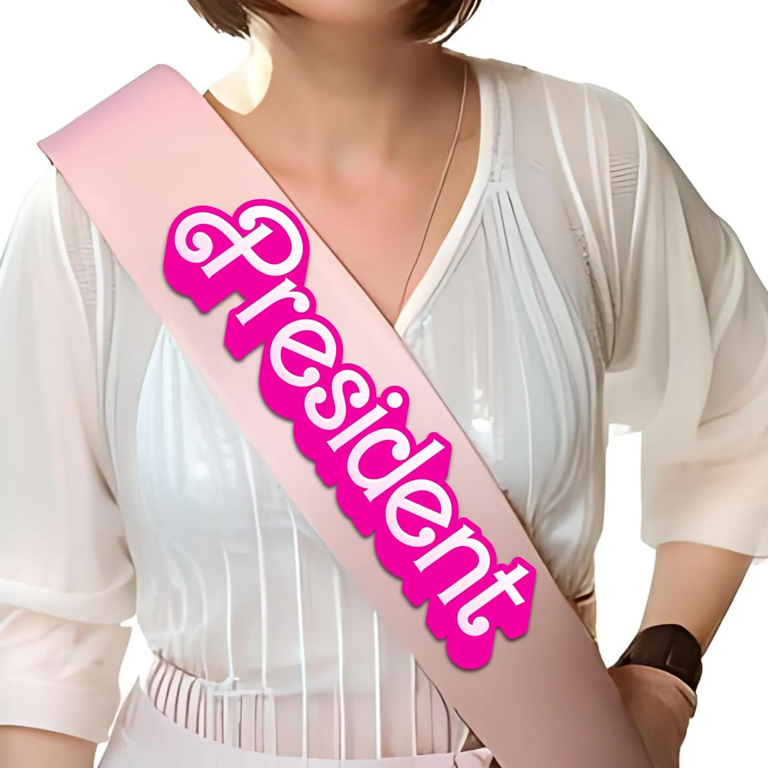 SonaGear Custom Lets Go Party Sash and President Sash. Perfect for Celebrations and Events