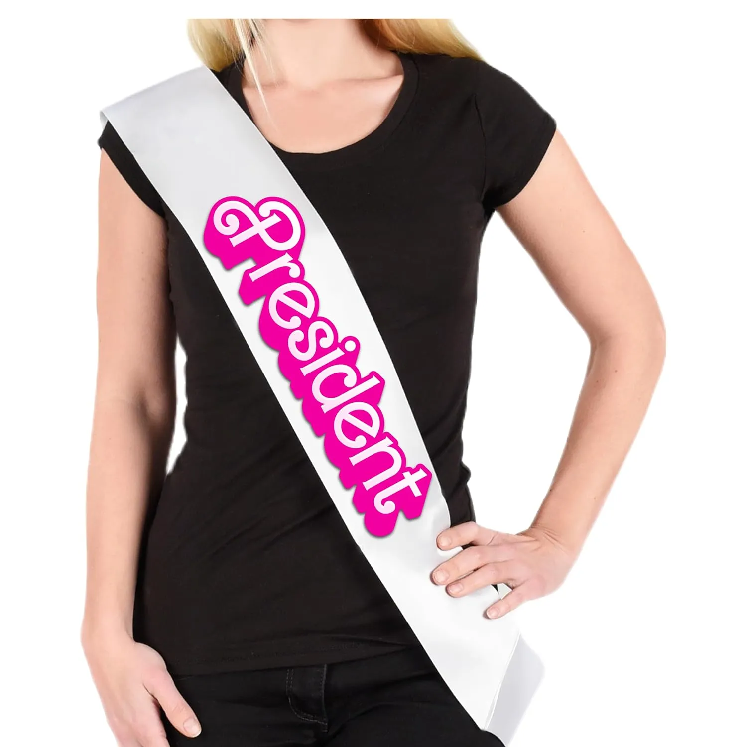 SonaGear Custom Lets Go Party Sash and President Sash. Perfect for Celebrations and Events