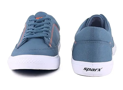 Sparx Men's Shoes,Bluish Grey/NEON Orange