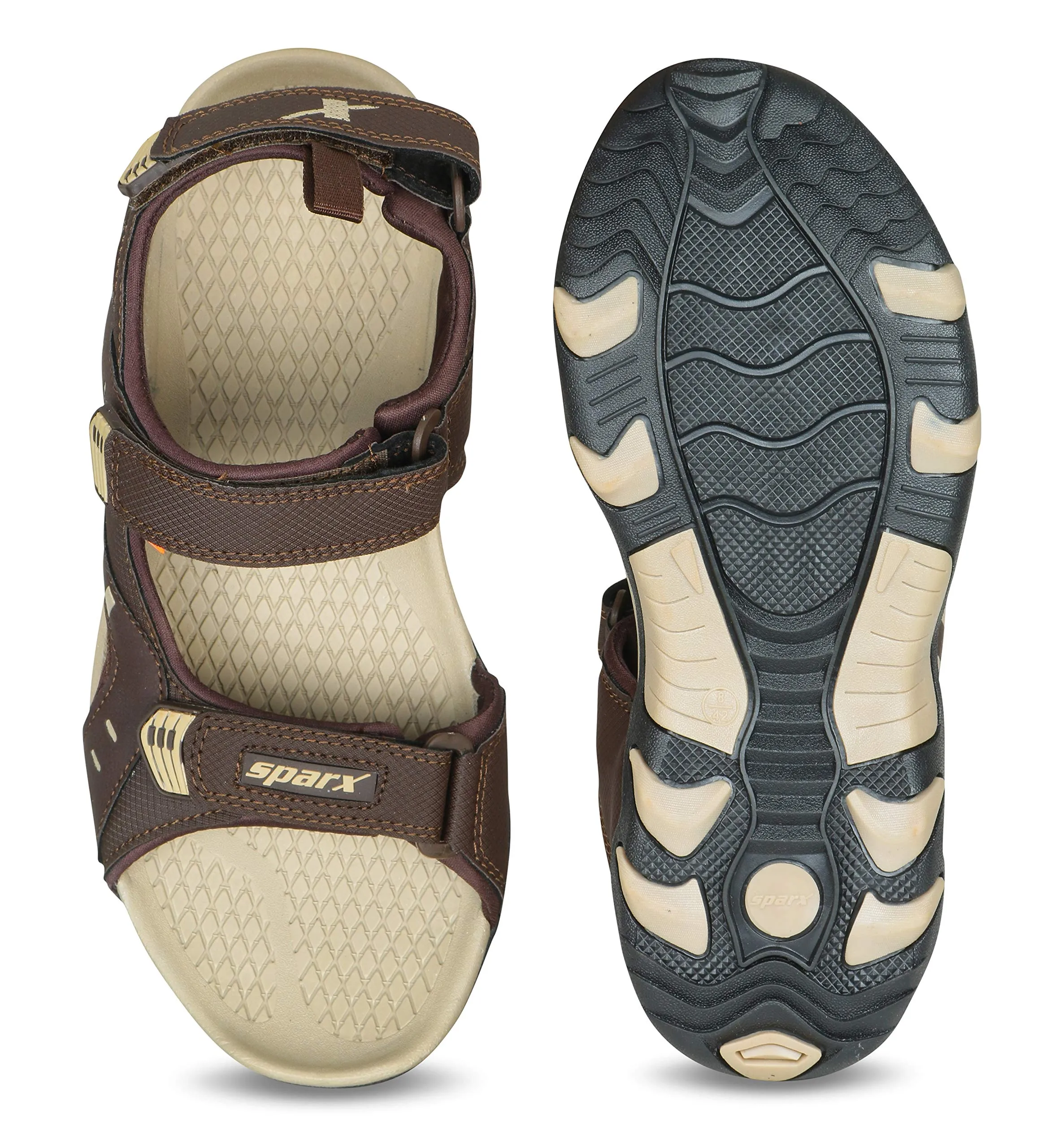 Sparx Mens Ss0485g Brown Beige Sandal - 6 UK (SS0485G_BRBG0006)