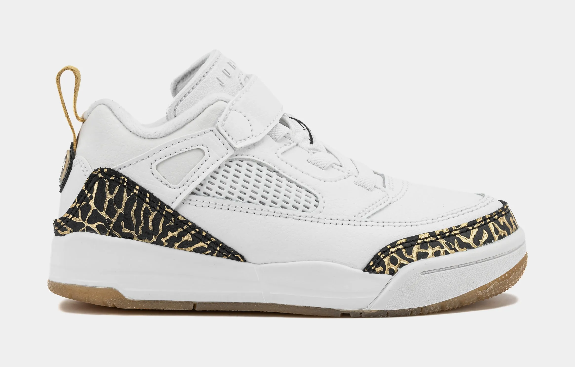 Spizike Low Preschool Lifestyle Shoes (White/Gold)