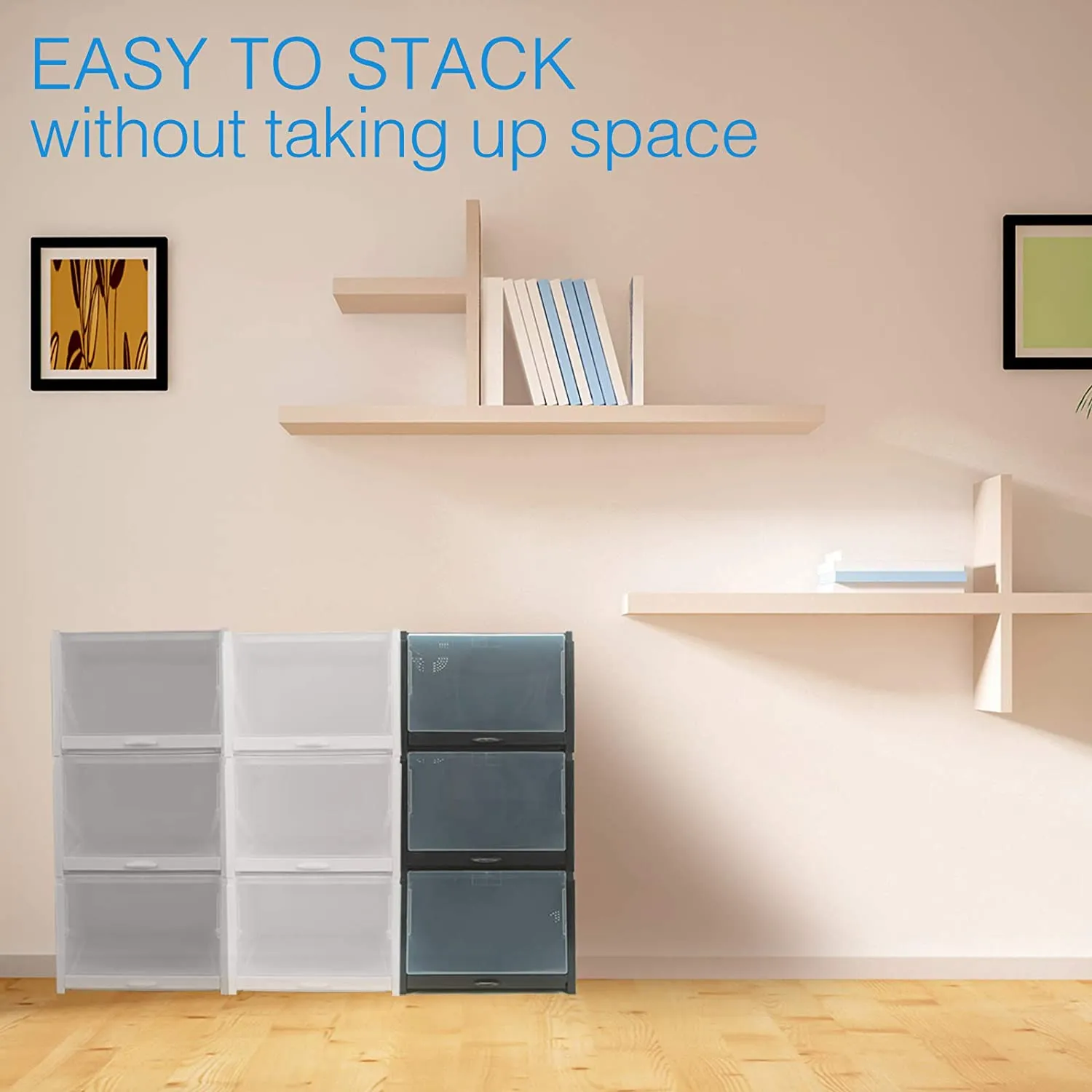 Stackable Shoe Storage Boxes