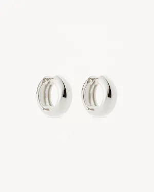 Sterling Silver Bold Small Hoops