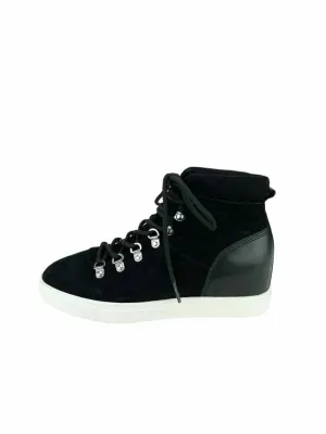 Steven by Steve Madden Women's Kalea Suede High-Top Sneaker Black Size 9.5