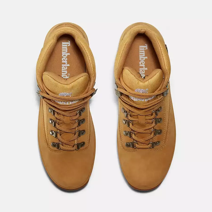 Timberland Men's Euro Hiker Mid Boot Shoes - Wheat Nubuck