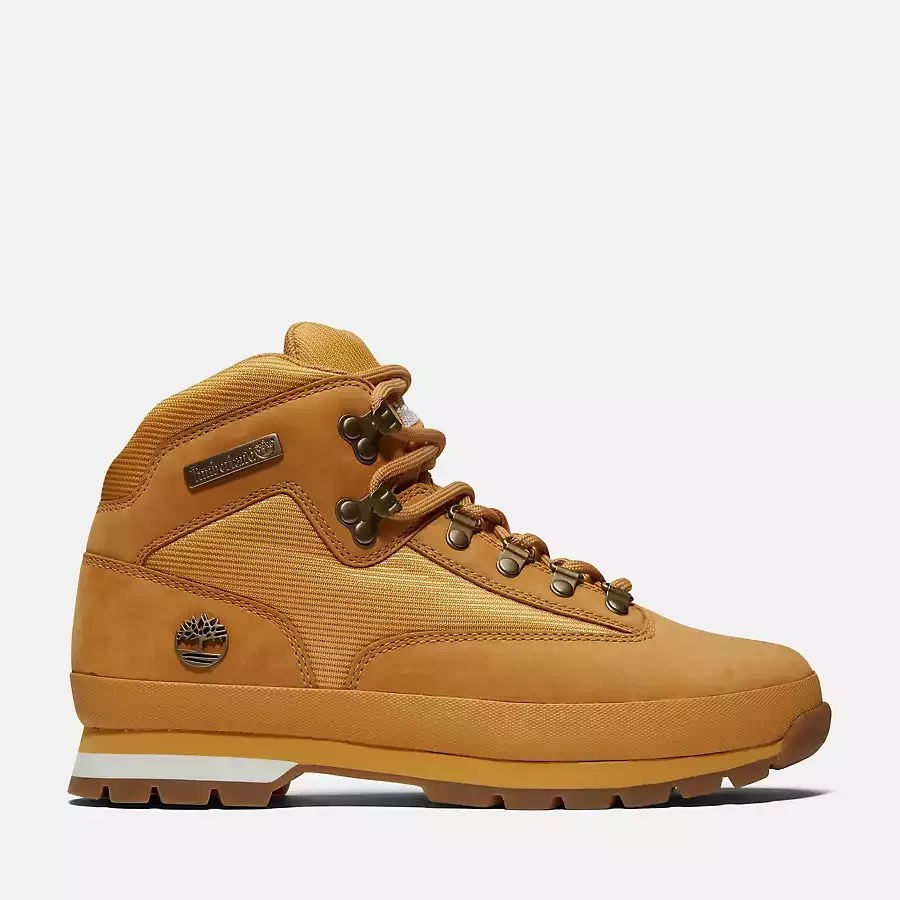 Timberland Men's Euro Hiker Mid Boot Shoes - Wheat Nubuck